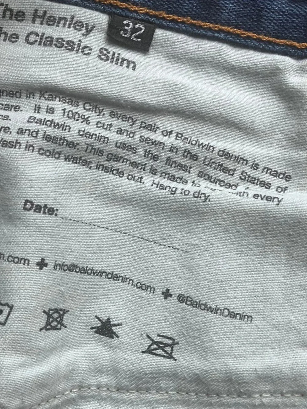 Baldwin The Henley Selvedge Jeans 32 - Picture 11 of 11